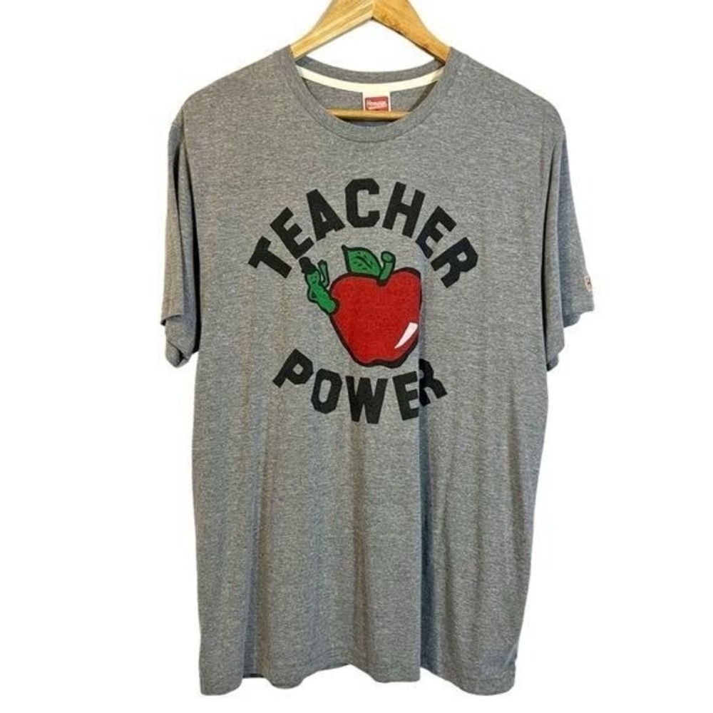 Homage Teacher T-Shirt L Teacher Power Teaching School Tee